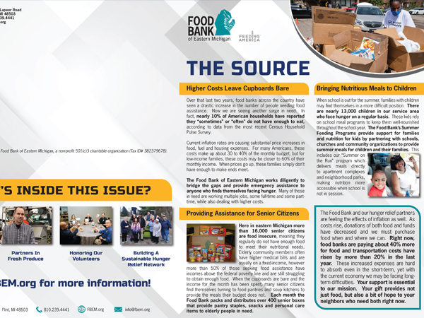 The Food Bank’s Bi-Annual Newsletter